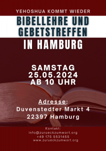 BIBELLEHRE UND GEBETSTREFFEN IN HAMBURG